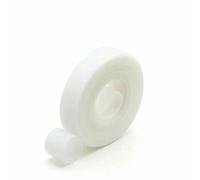 1~30R 5m/rotolo di nastro adesivo riutilizzabile con gancio e passante, larghezza 10~25mm, striscia di fissaggio autoadesiva fai da te, cinturino in nylon, bianco x 1 rotolo, larghezza