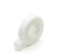 1~30R 5m/rotolo Fascetta fermacavi riutilizzabile con gancio e passante per cavi, larghezza 10~25mm, striscia di fissaggio autoadesiva fai da te, cinturino in nylon, bianco x 1 rotolo, larghezza 25m