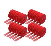 1~30R 5m/rotolo Fascette fermacavi riutilizzabili Gancio ad anello Organizzatore di cavi Gestione Larghezza 10~25mm Striscia di fissaggio autoadesiva fai da te Cinghia in nylon - Rosso x 20 rotoli -