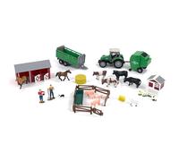 1/32 Big Country Toys 30-Piece Fattoria Giochi Pressafieno Trattore Animali 501