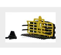 1:32 BRITAINS Accessories Buckrake Rastello Trasportatore Yellow Black LC43369