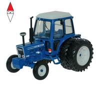 Britains Ford 7600 trattore con ruote doppie - trattore giocattolo in scala 1:32 - trattori da collezione per bambini dai 3 anni in su