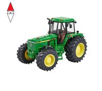 Britains Modello Trattore John Deere 4955 UE, replica in metallo stampato dettagliato con caratteristiche autentiche. Giocattolo robusto per appassionati di agricoltura e bambini.