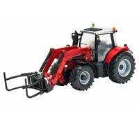 1/32 BRITAINS - MASSEY FERGUSON - 6616 TRACTOR WITH FRONT LOADER - SCRAPER 43082