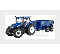 1:32 BRITAINS New Holland T6.175 Closed Tractor With Nc Trailer 2020 LC43268