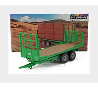 1:32 BRITAINS Trailer Rimorchio Trailer For Tractor Green Wood LC43414
