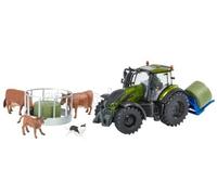 1/32 BRITAINS - VALTRA - T254 TRACTOR WITH PLAYSET FLEMING BALE LIFTER 2019 4332
