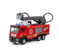 1 32 For Il Modello Di Auto In Lega Scala Antincendio Ragazzo Tirare Indietro L'artigianato Del Regalo Collezione Di Giocattoli A Spruzzo D'acqua Macchinine Mini Auto