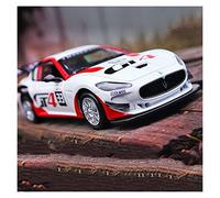 1 32 for Maserati GT4 Le Mans In Lega Di Zinco Modello Da Corsa Giocattolo Rimovibile Regalo Macchinine Mini Auto(White)