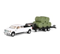 1/32 Ford F-350 Duplice Pick-Up Camion W/Trailer & Pila Ertl Tomy LP68114 46631