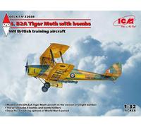 ICM 1/32 DH. 82A TIGER MOTH WITH BOMBS WWII BRITISH TRAINING AIRCRAFT