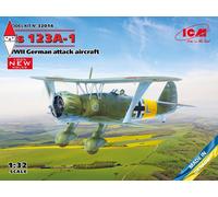 1/32 Icm Hs 123A-1 Wwii German Attack Aircraft (New Molds) ICM32014