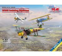 ICM 1/32 WWII TRAINING BIPLANES (FOCKER B 131D DH.82A TIGER MOTH STEARMAN PT-17)
