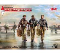 1/32 Icm Usaaf Pilots (1941-1945) (3 Figures) (New Molds) ICM32104