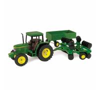 1/32 John Deere 6410 Trattore W/ Carro & Disco Ertl Tomy 15489 TBE15489 ZFN15489