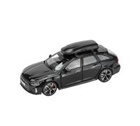 1:32 per Audi RS6 il modello di auto con suono, luce e porte apribili, veicolo pressofuso in lega, batterie non incluse(Black)