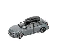 1:32 per Audi RS6 il modello di auto con suono, luce e porte apribili, veicolo pressofuso in lega, batterie non incluse(Grey)