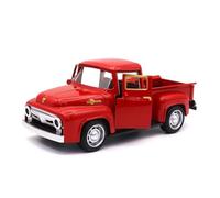 1:32 Per Classic Pickups Truck Modello Metallo Pressofuso Pull Back Giorni Festivi Collezione Auto Giocattolo Per Ragazzi Giocattoli Metal Vehicles non RC(Rosso)