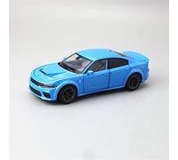 1 32 Per Dodge Charger SRT Sport Car Commemorative Die-Cast Souvenir Classic Mini Model Car Macchinine Mini Auto(Blu)