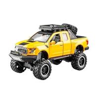 1:32 per Ford per Raptor modello di auto in lega pressofusa camioncino tirare indietro l'auto non include le batterie(Yellow)