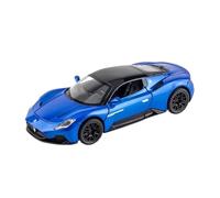 1:32 Per Maserati MC20 Coupe Auto Sportive Lega Diecast Miniatura Metallo Auto Suono Luce Auto Giocattolo Collezione Di Ornamenti Giocattoli Metal Vehicles non RC(Blu)