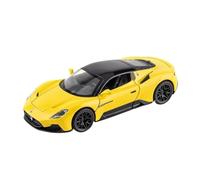 1:32 Per Maserati MC20 Coupe Auto Sportive Lega Diecast Miniatura Metallo Auto Suono Luce Auto Giocattolo Collezione Di Ornamenti Giocattoli Metal Vehicles non RC(Yellow)
