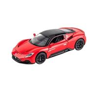 1:32 Per Maserati MC20 Coupe Auto Sportive Lega Diecast Miniatura Metallo Auto Suono Luce Auto Giocattolo Collezione Di Ornamenti Giocattoli Metal Vehicles non RC(Rosso)