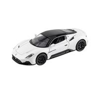 1:32 Per Maserati MC20 Coupe Auto Sportive Lega Diecast Miniatura Metallo Auto Suono Luce Auto Giocattolo Collezione Di Ornamenti Giocattoli Metal Vehicles non RC(White)