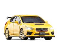 1 32 Per Subaru STI 2016 Die-casting Modello di Veicolo In Lega Auto Suono Luce Tirare Indietro Giocattolo(Yellow)
