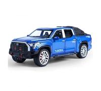 1 32 Per Toyota Tundra Pressofuso Lega Modello Giocattolo Suono Luce Porte Aperte Tirare Indietro Assorbimento Degli Urti Fuoristrada Giocattoli Metal Vehicles non RC(Blu)