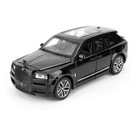 1/32 Rolls-Royce Cullinan giocattolo con suono e luce, funzione pullback - Collector Grade Black Car, regalo per bambini