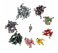 1 32 Scale Misto Seduto Figure di Plastica Set di 50 Persone in Miniatura Maschio e Femmina per Modellismo Treno e Scene Architettoniche