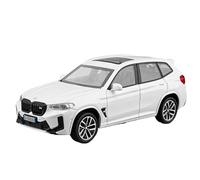 1:32 X3M X3 SUV modello di auto 2025 in lega di zinco pressofuso modello di auto suono e luce tirare indietro for collezione(White)