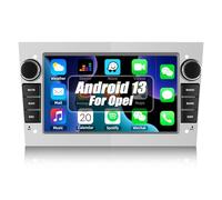 [1+32G]CAMECHO Android 13 Autoradio per Opel Corsa d/Astra h/Zafira b/Meriva,7 Pollici HD TouchScreen Schermo Navigatore con Mirror Link WiFi RDS FM USB Bluetooth Comandi al Volante(Argento)