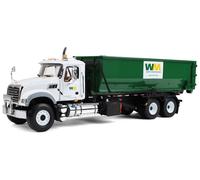 1/34 Mack Granite Waste Management Camion W/Verde Rollio Off Container 10-4050