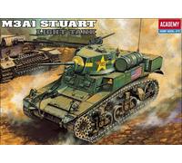 1:35 Academy U.S. M3A1 STUART LIGHT TANK Kit ACD13269 Modellino