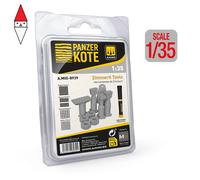 1/35 Ammo Of Mig Jimenez Panzer Kote Zimmerit Tools A.MIG-8939