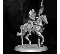 1/35 Cavalleria europea medievale Kit di modellini in resina non verniciati e non assemblati (Tq7T-5)
