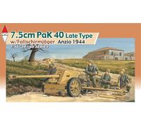 1/35 Dragon 7.5Cm Pak 40 Late Type W/Fallschirmjager Anzio 1944 DR6250