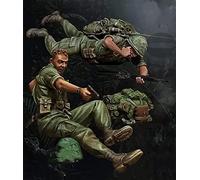1/35 Guerra del Vietnam US Army Combat Resin Soldier Model Kit (2 persone)/Kit in miniatura smontato e non verniciato/XH-5929 Goodmoel