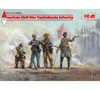 American Civil War Confederate Infantry (100% New Molds) 1:35 Figure Model Kit