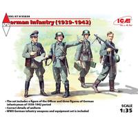 ICM 1/35 GERMAN INFANTRY (1939-1941) (4 FIGURES) (NEW MOLDS)