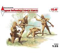ICM Kit modellismo Fanteria giapponese 1942-1945 ICM35568 1:35 4 figure (nuovi stampi)