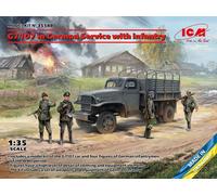 G7107 In German Service With Infantry 1:35 Plastic Model Kit ICM