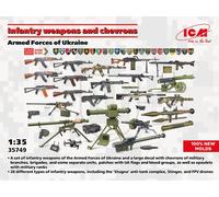 1:35 ICM KIT Infantry Weapons And Chevrons Armed Forces Of Ukraine Kit ICM35749