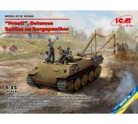 ICM Kit modello 1/35 35343 Prost Between Battles on Bergepanther – Carristi tedeschi WWII