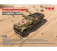 ICM Kit plastico Sd.Kfz.251/8 Ausf.A Krankenpanzerwagen 1:35 Ambulanza tedesca WWII ICM35113