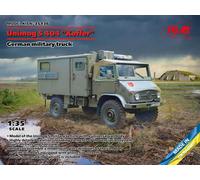 ICM 35136 - 1:3 5 Unimog S 404 Con Box Body , German Military Camion - Nuovo