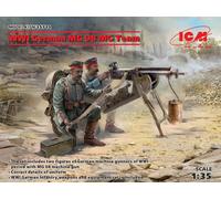ICM 1/35 WWI GERMAN MG08 MG TEAM (2 FIGURES) (NEW MOLDS)