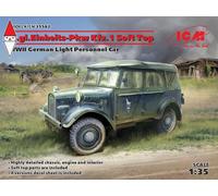 ICM 1/35 LE.GL.EINHEITZ-PKW KFZ.1 SOFT TOP WWII GERMAN LIGHT PERSONNEL CAR